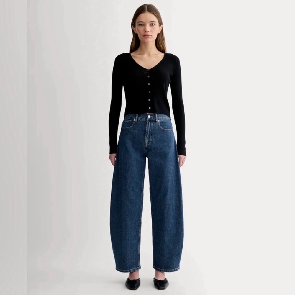 NWOT Everlane high rise curve jeans